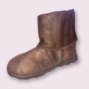 Avon Memory Foam Cable Knit Boots